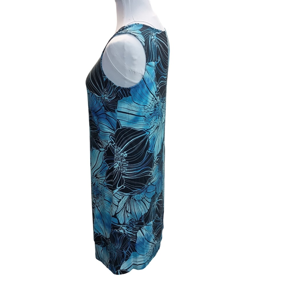 Chicos Black w/White Flowers Dress SKUW040 - Picture 2 of 5